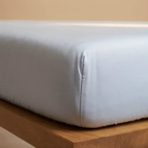Hoeslaken 140 x 200 cm Lichtblauw TENCEL Lyocell ademend