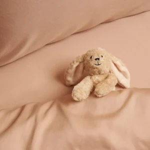 Hoeslaken 70 x 145 cm Peach TENCELâ„¢ Twill Ademend