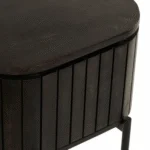 Nachtkastje Donkerbruin Mangohout Warm - Afbeelding 5