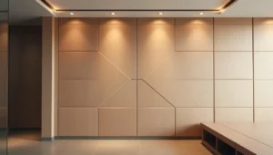 Moderne wandpanelen in interieur