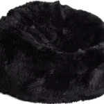 De Zitzak Schapenvacht Lang Wol Zwart Medium is een ronde, zwarte zitzak met zacht imitatiebont voor een pluche en gezellige uitstraling.