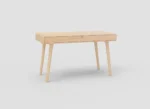 Eikenhouten bureau 130x65, model E02 M. Belgisch maatwerk bureau met lades.