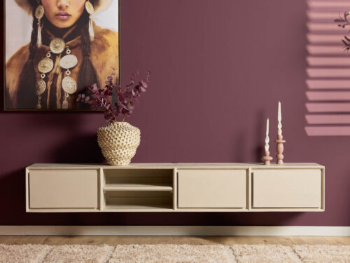 Tv meubel Jeiskal 200 cm mangohout