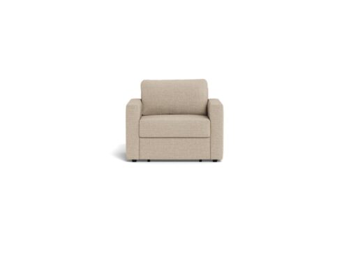 Slaapbank Zoonnik beige metaal