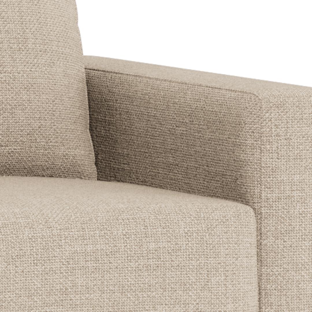 Slaapbank Zoonnik beige metaal - Afbeelding 7