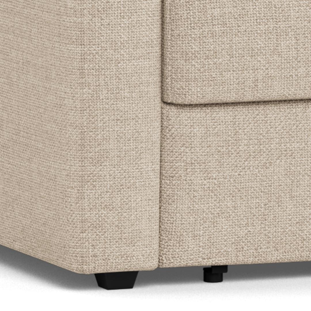 Slaapbank Zoonnik beige metaal - Afbeelding 8