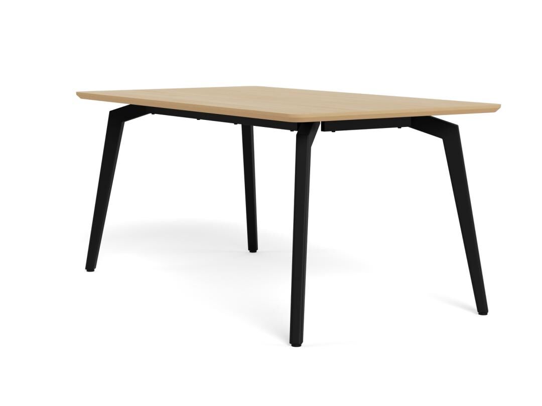 Eettafel Nieuwe Sfeer 90 x 75 CM Rond Eikenhout Staal Staal - Afbeelding 4