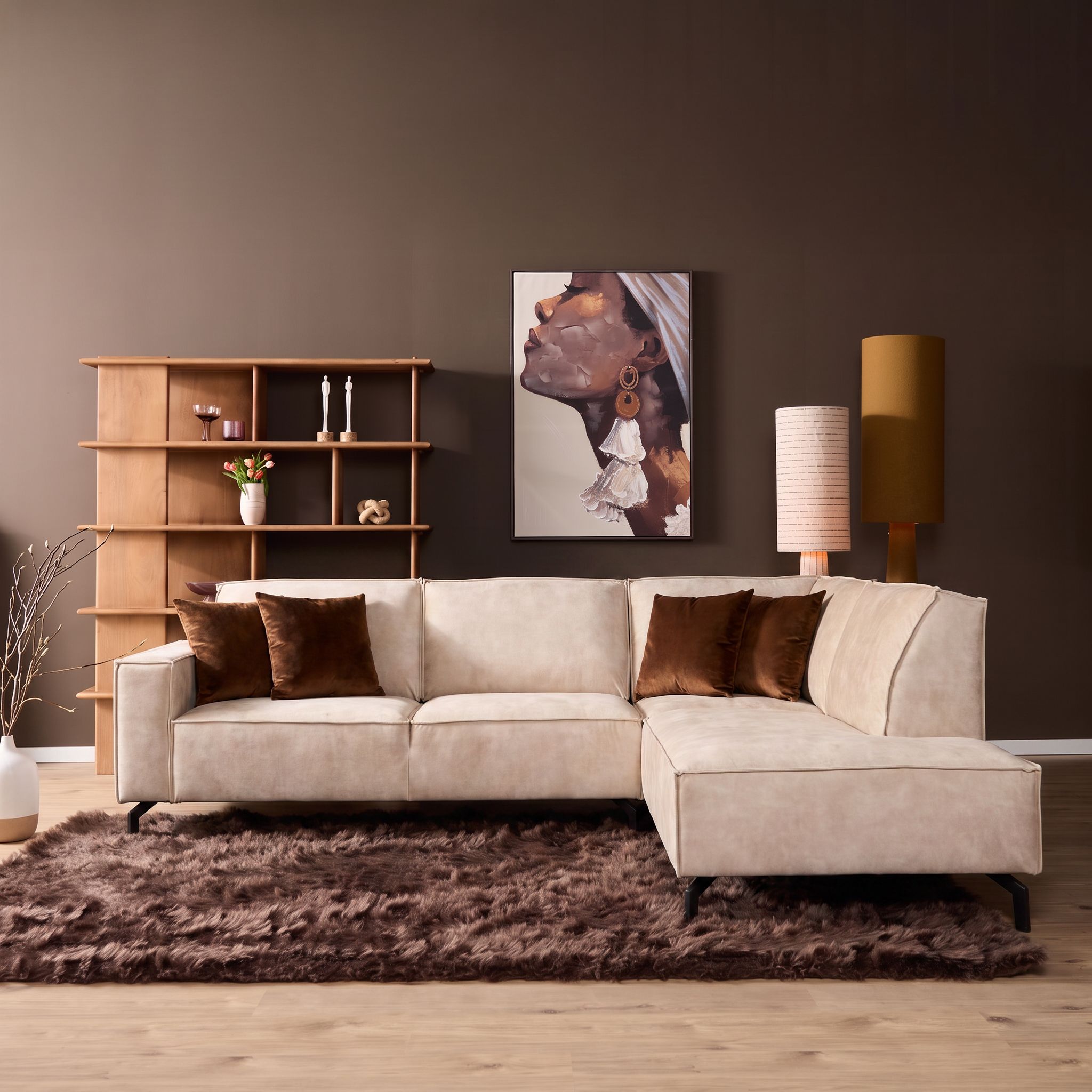 Bank Slaskia beige velvet