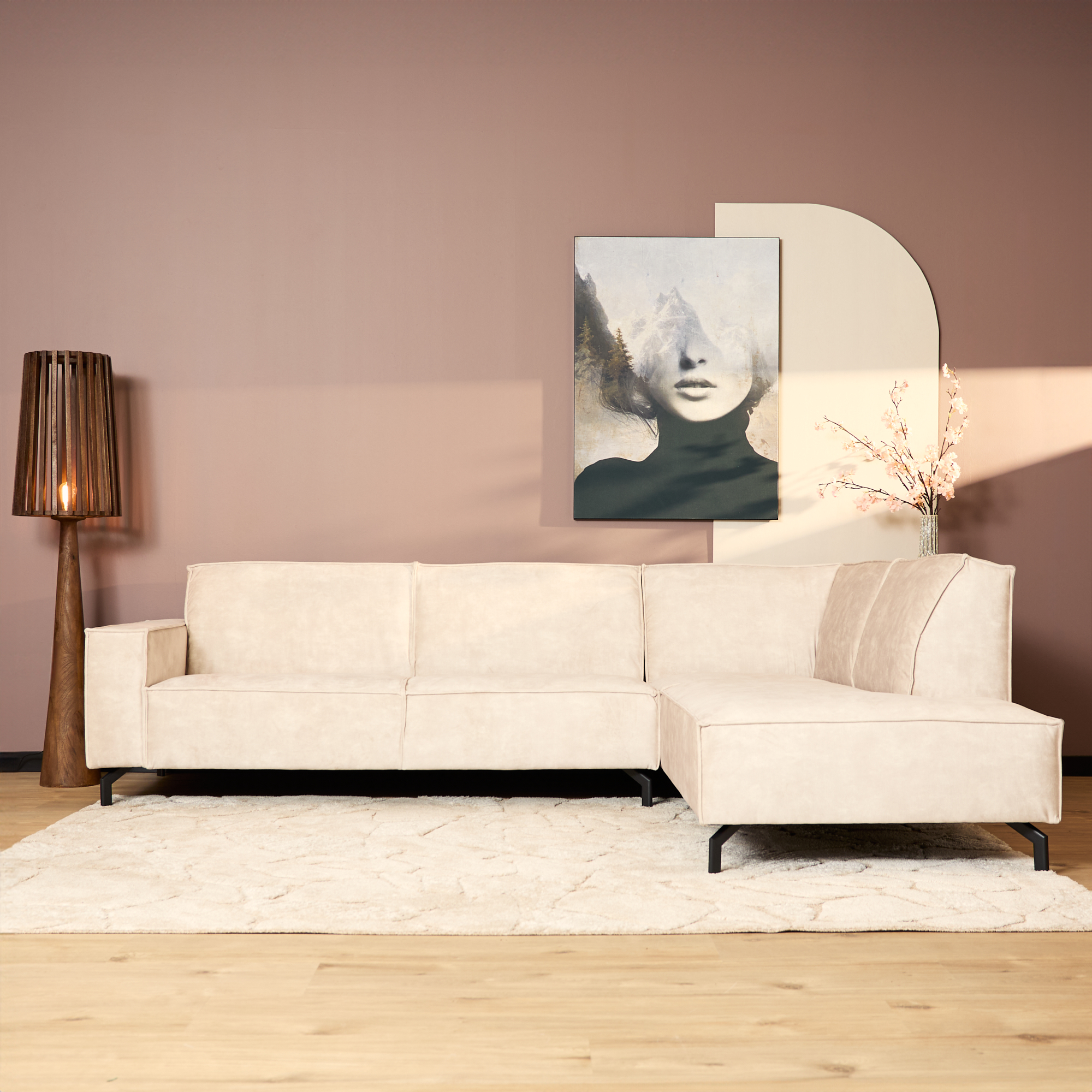 Bank Slaskia beige velvet - Afbeelding 10