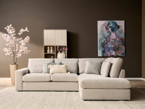 Bank Gaubel beige hout