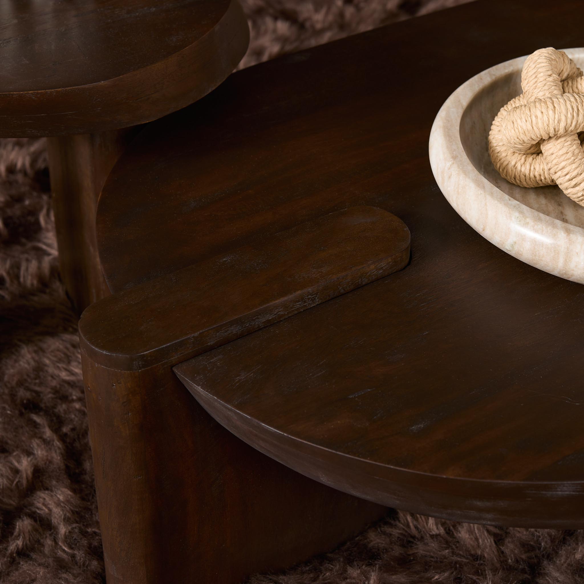 Salontafel Kauba 125 cm hout - Afbeelding 3