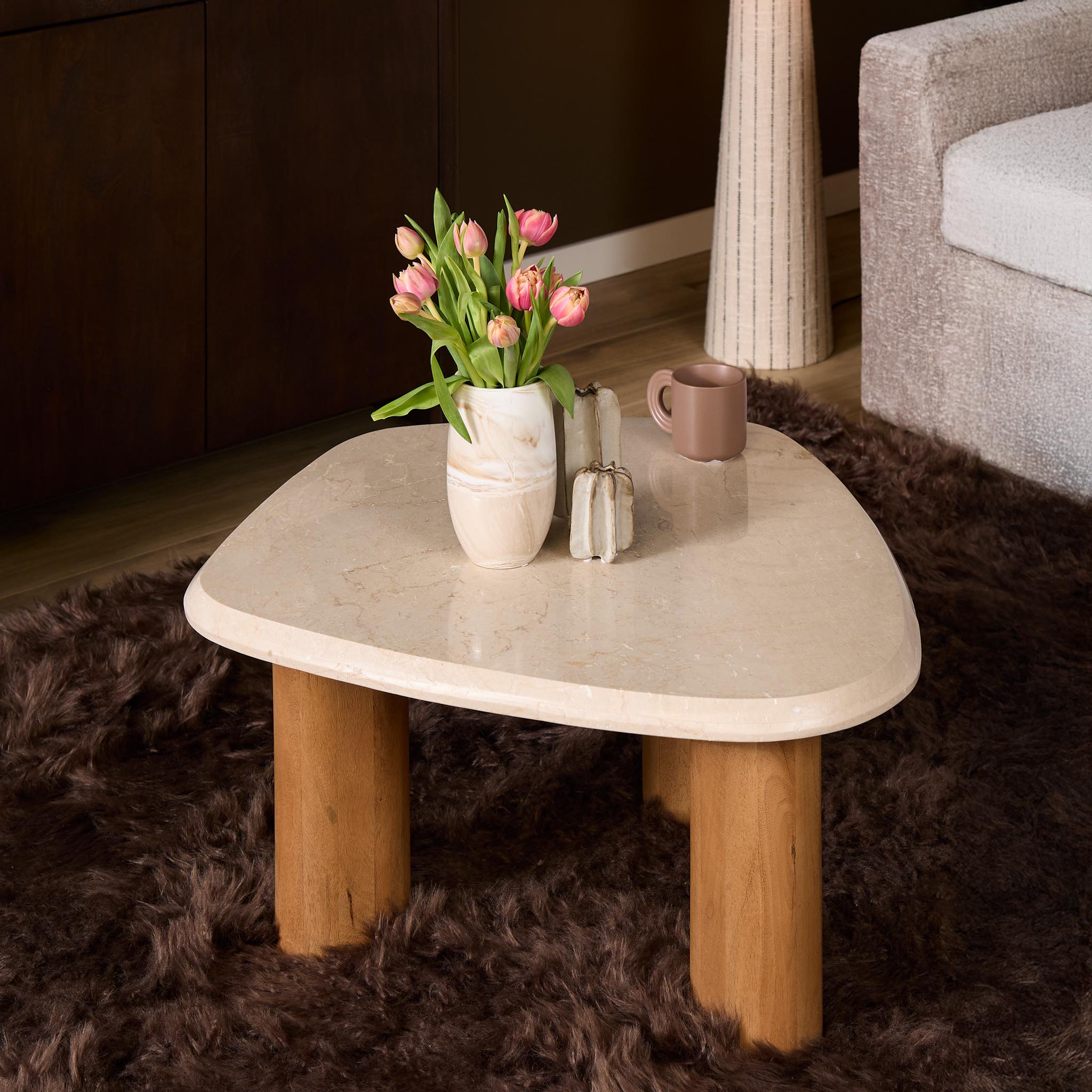 Salontafel Kebol 84 cm hout