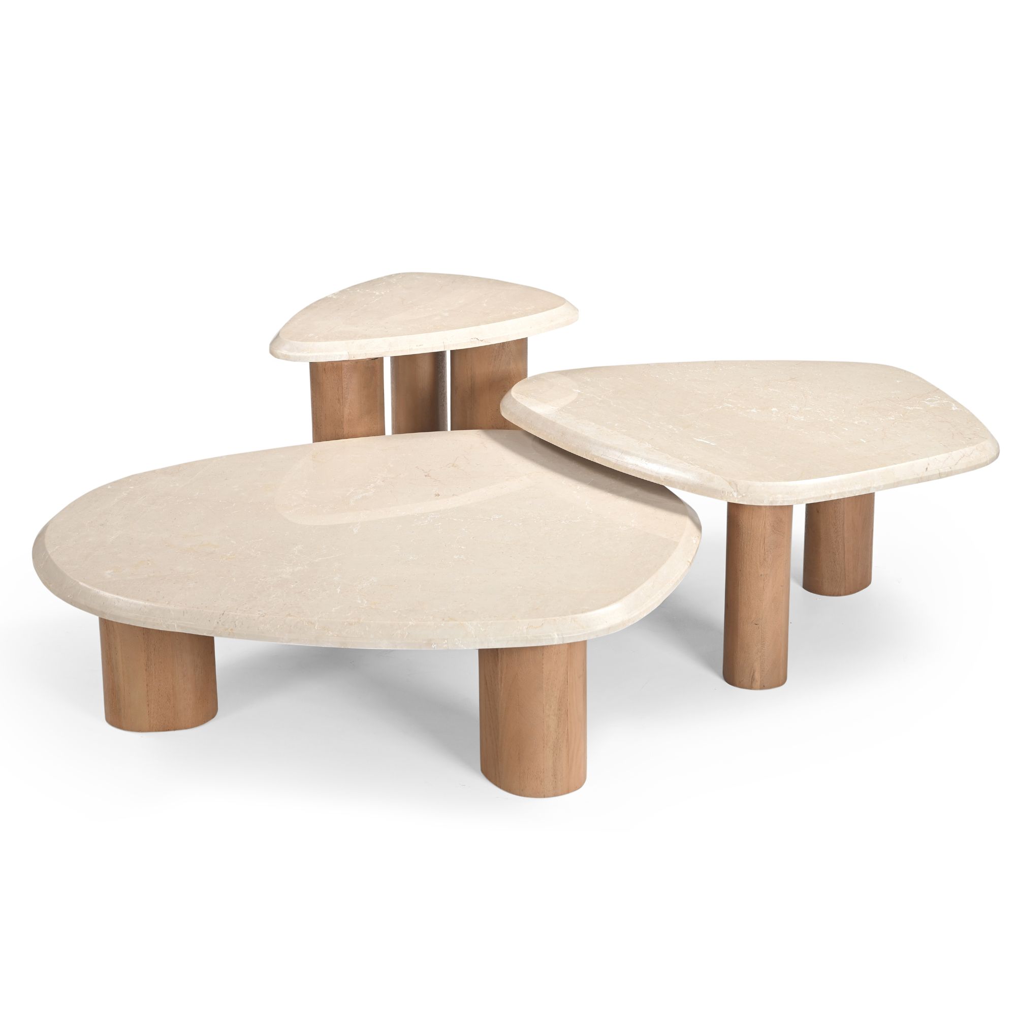 Salontafel Kebol 84 cm hout - Afbeelding 7