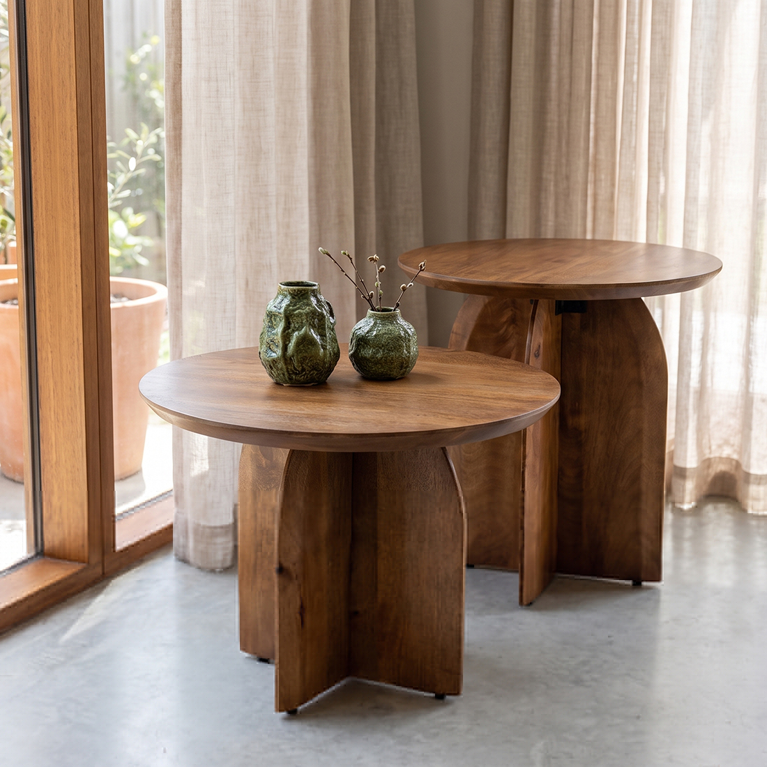 Bijzettafel Matil 55 cm mangohout - Afbeelding 4