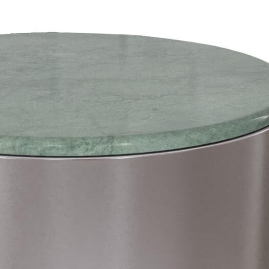 Salontafel Groen 45 CM Rond Marmer - Afbeelding 7