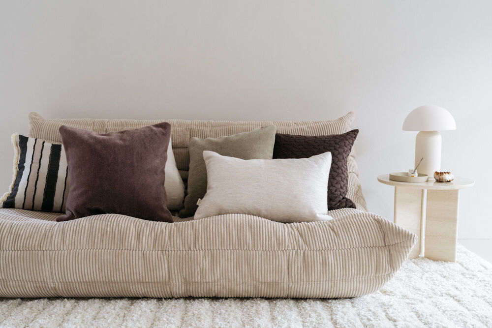 Bijzettafel Beige 45 CM Rond Travertin - Afbeelding 5