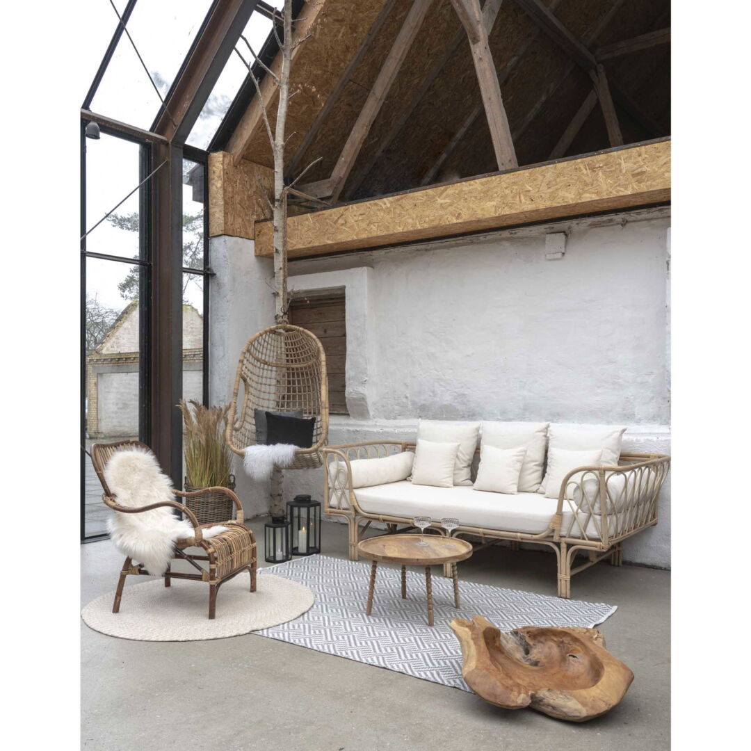 Salontafel 60 x 35 CM Vierkant Mangohout - Afbeelding 4