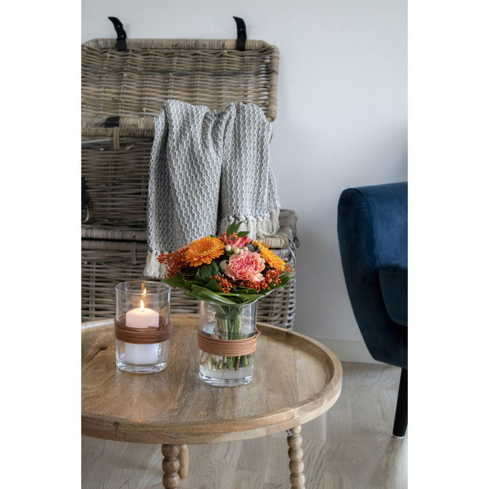 Salontafel 60 x 35 CM Vierkant Mangohout - Afbeelding 5