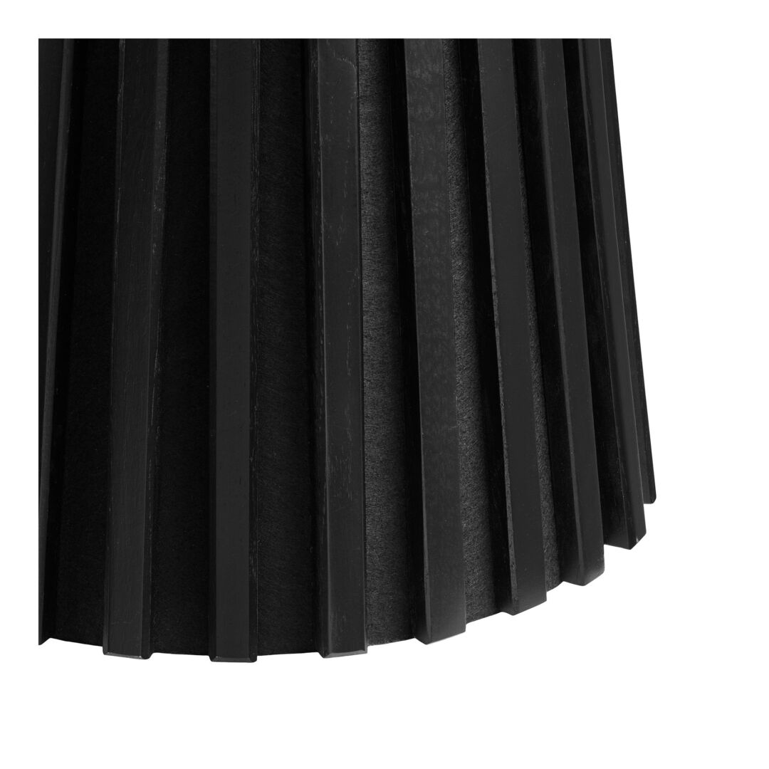 Bijzettafel Zwart 40 x 50 CM Vierkant Eikenfineer - Afbeelding 3