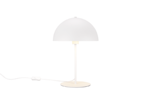 TRIO Nola tafellamp: witte design lamp met bolvormige kap.