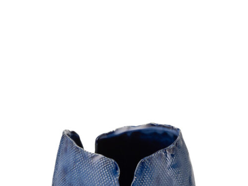 Vaas Prarik Klei blauw hout