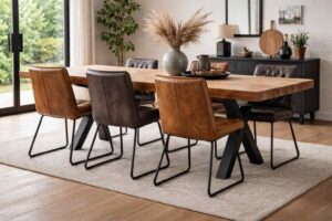 eetkamerstoelen buffelleer