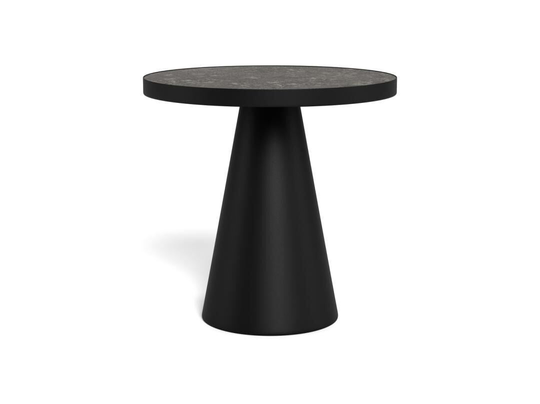 Salontafel Zwart 45 CM Rond Keramiek - Afbeelding 2