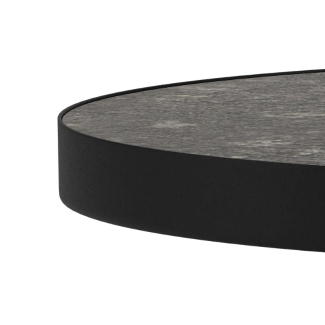 Salontafel Zwart 45 CM Rond Keramiek - Afbeelding 6