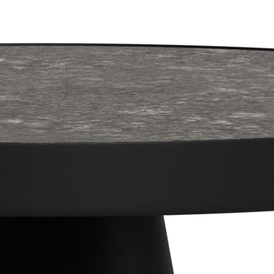 Salontafel Zwart 45 CM Rond Keramiek - Afbeelding 7