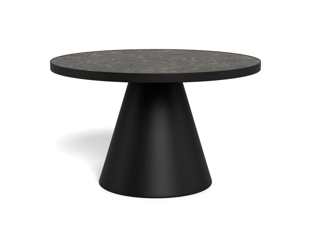 Salontafel Zwart 40 CM Rond Keramiek Compact - Afbeelding 3