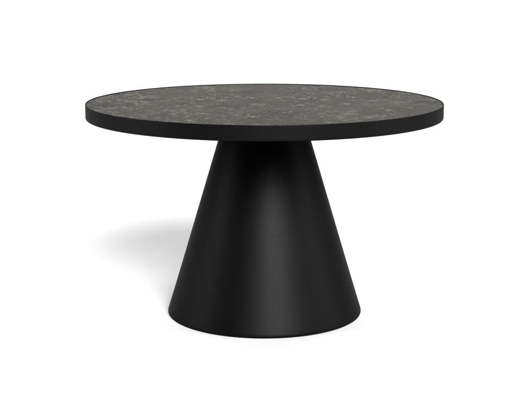 Salontafel Zwart 40 CM Rond Keramiek Compact - Afbeelding 4