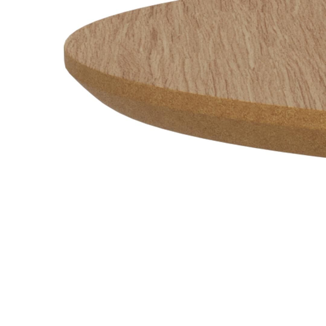 Salontafel Roest 65 CM Rond Eikenfineer - Afbeelding 6