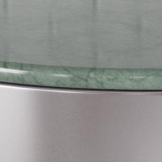 Salontafel Groen 80 CM Rond Marmer - Afbeelding 7