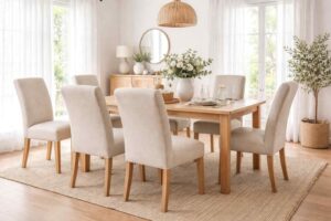 Linnen eetkamerstoelen