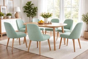 Mintgroene eetkamerstoelen