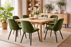 Mosgroene eetkamerstoelen