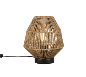 REALITY Tafellamp MIKI: Tafellamp met een geweven lampenkap.