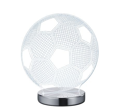 REALITY Tafellamp BALL: Voetbalvormige tafellamp met LED-verlichting
