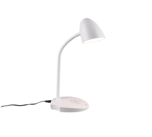 Reality Tafellamp Load: witte LED-bureaulamp met draadloze oplader
