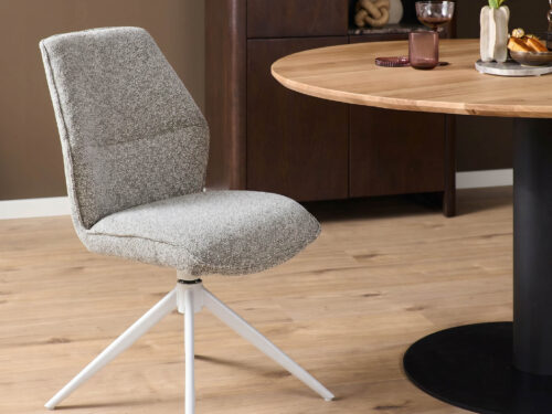 Eetkamerstoel Menone beige metaal
