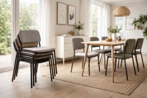 Stapelbare eetkamerstoelen