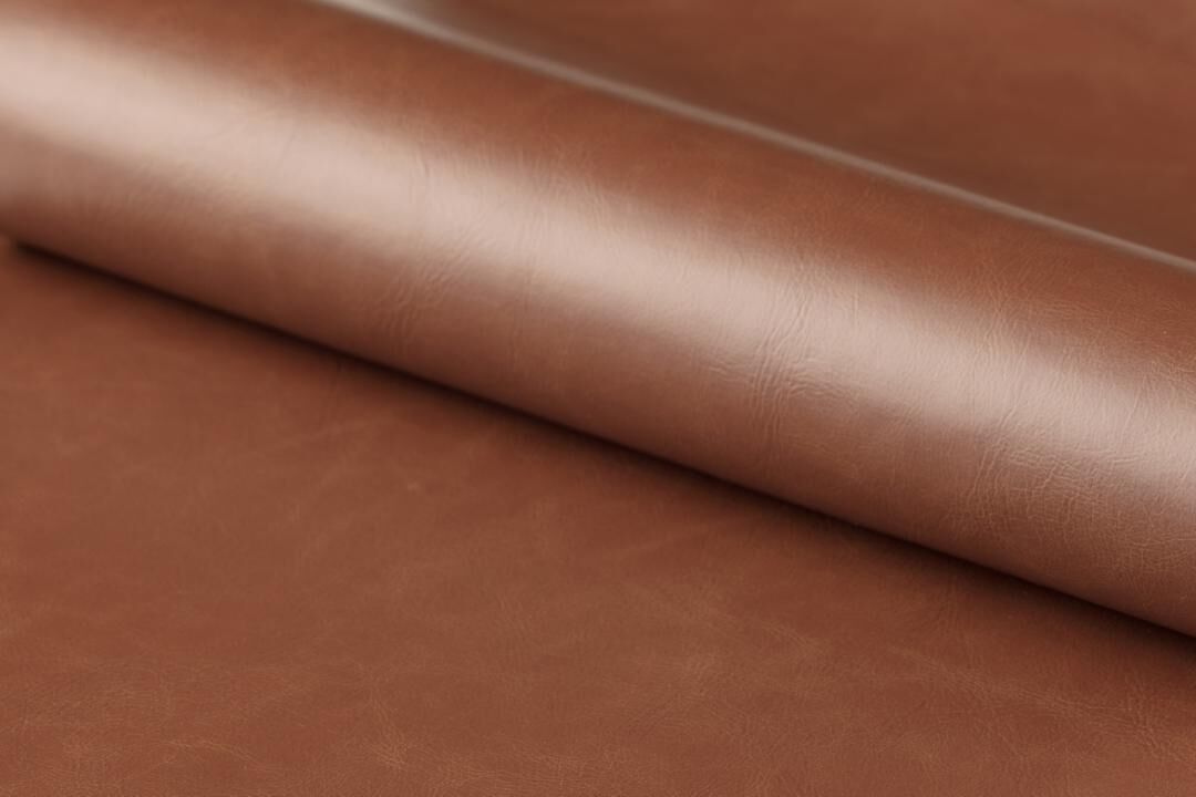 Bruin leer voor Cazar loungestoel, gerold