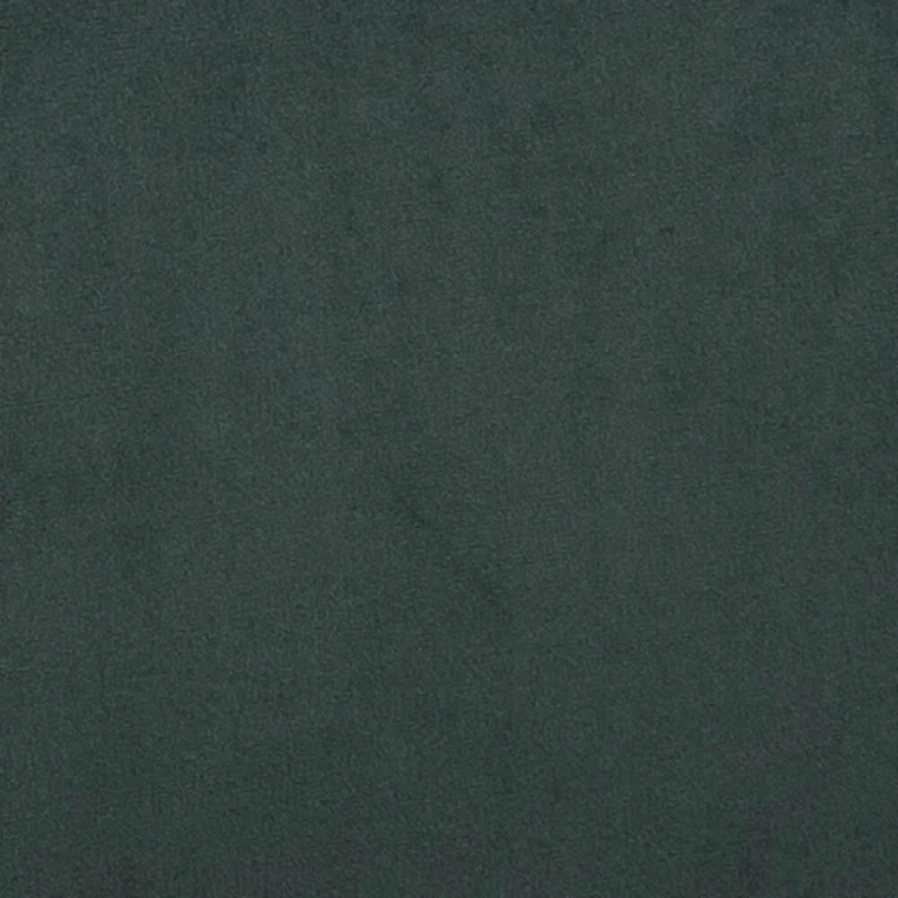 Demina eetkamerstoel (set van 4): Detailopname van donkergroene stoffen bekleding.