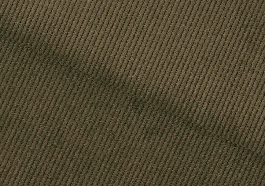 Eris eetkamerstoel (set van 2): close-up van de bruine ribstof bekleding.