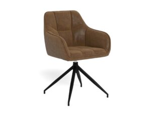 Ines Eetkamerstoel – Lichtgrijze Stof Met  Eiken Poten Set 2