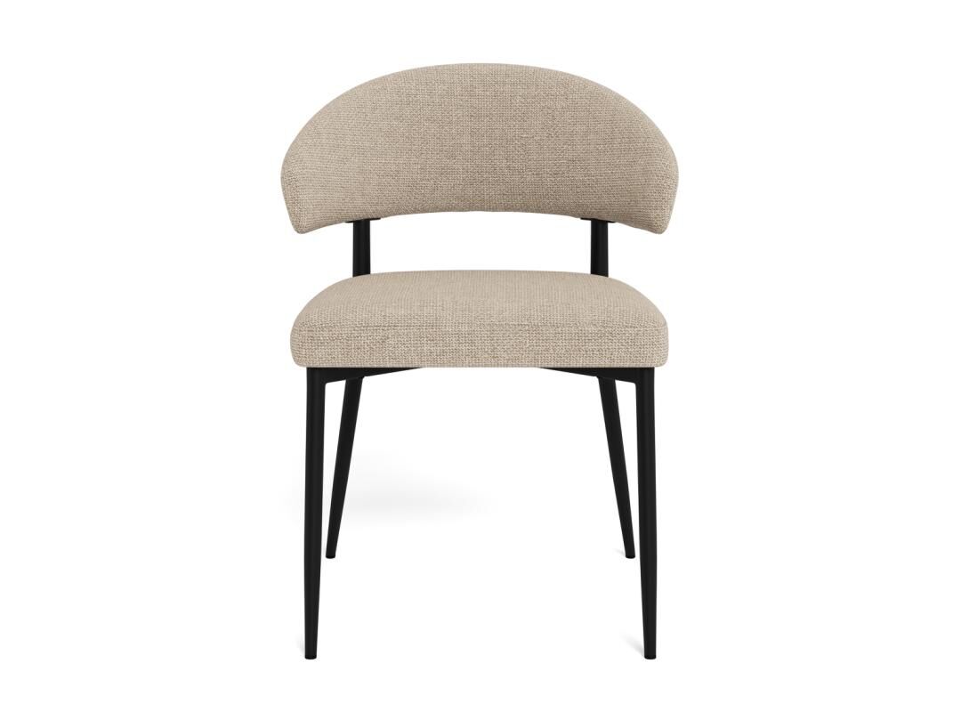 Edina Eetkamerstoel – Antraciet Monza Stof Set 2 - Afbeelding 2