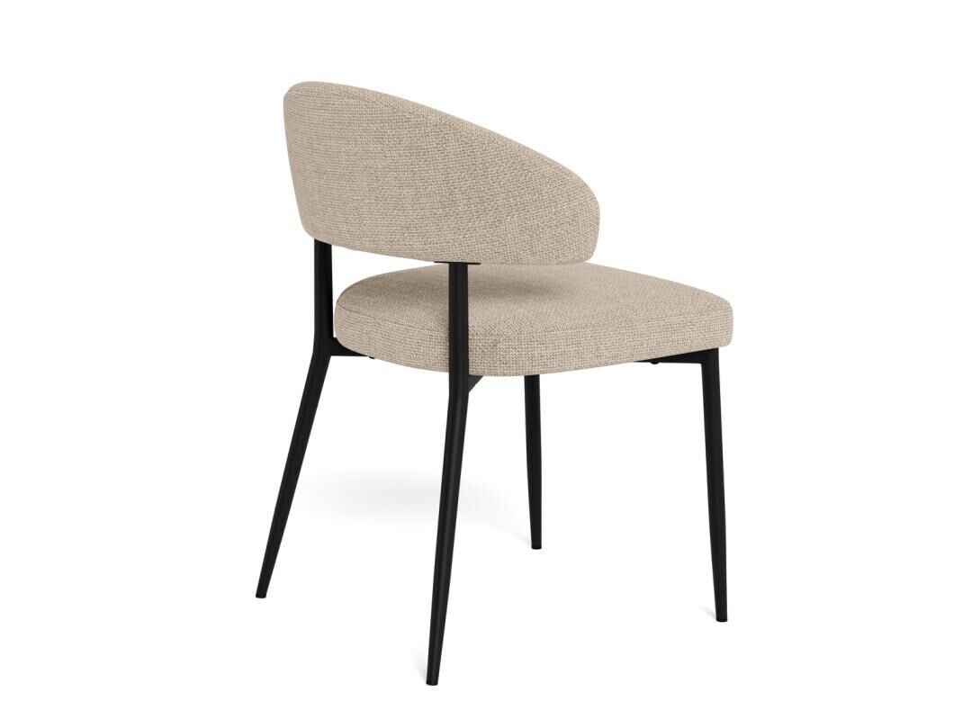 Edina Eetkamerstoel – Antraciet Monza Stof Set 2 - Afbeelding 4