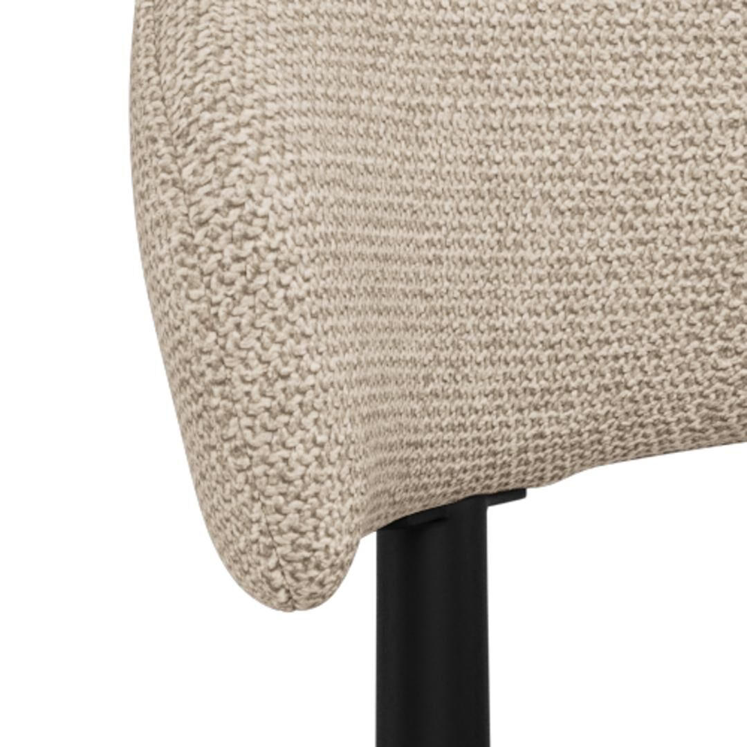 Edina Eetkamerstoel – Antraciet Monza Stof Set 2 - Afbeelding 6