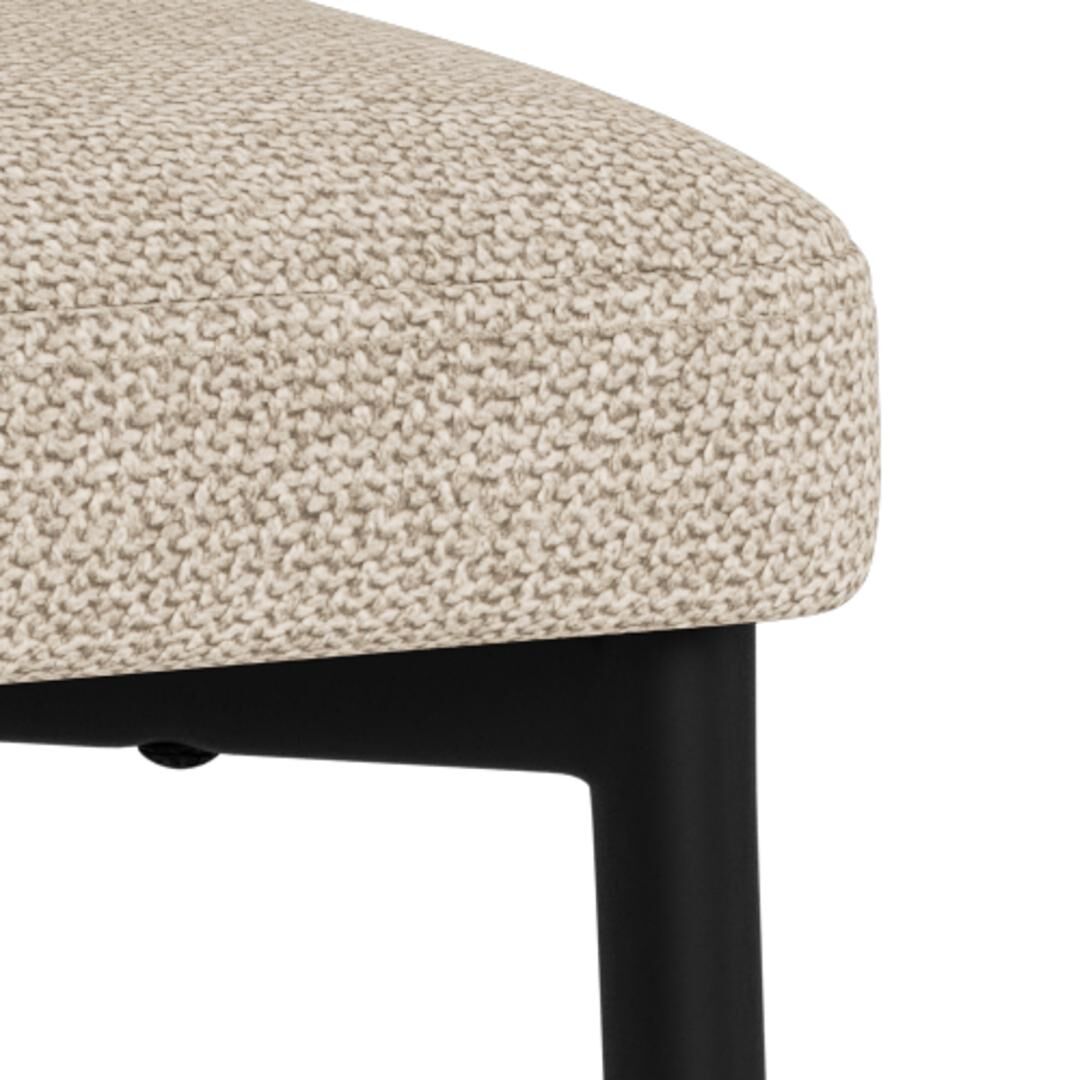 Edina Eetkamerstoel – Antraciet Monza Stof Set 2 - Afbeelding 8