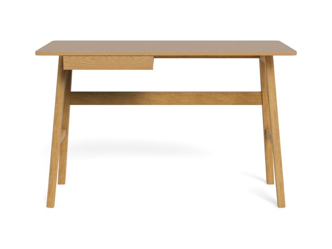 Bureau 120 x 60 Eikenfineer Mat Lade Barnett - Afbeelding 2